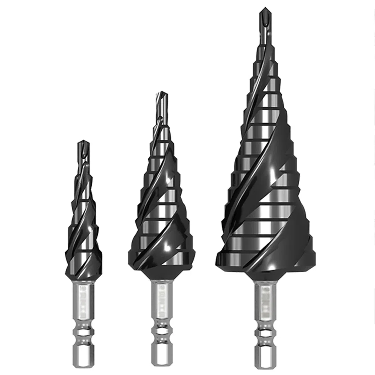 Pagoda Drill Cobalto Grado Industriale TiAlN Acciaio Inox Alesatura Trapano ...(9 steps 4-20mm)