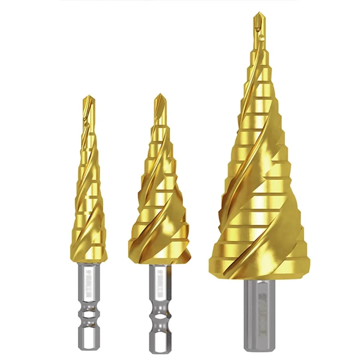 Pagoda Drill Cobalto Grado Industriale TiAlN Acciaio Inox Alesatura Trapano ...(9 steps 4-20mm)