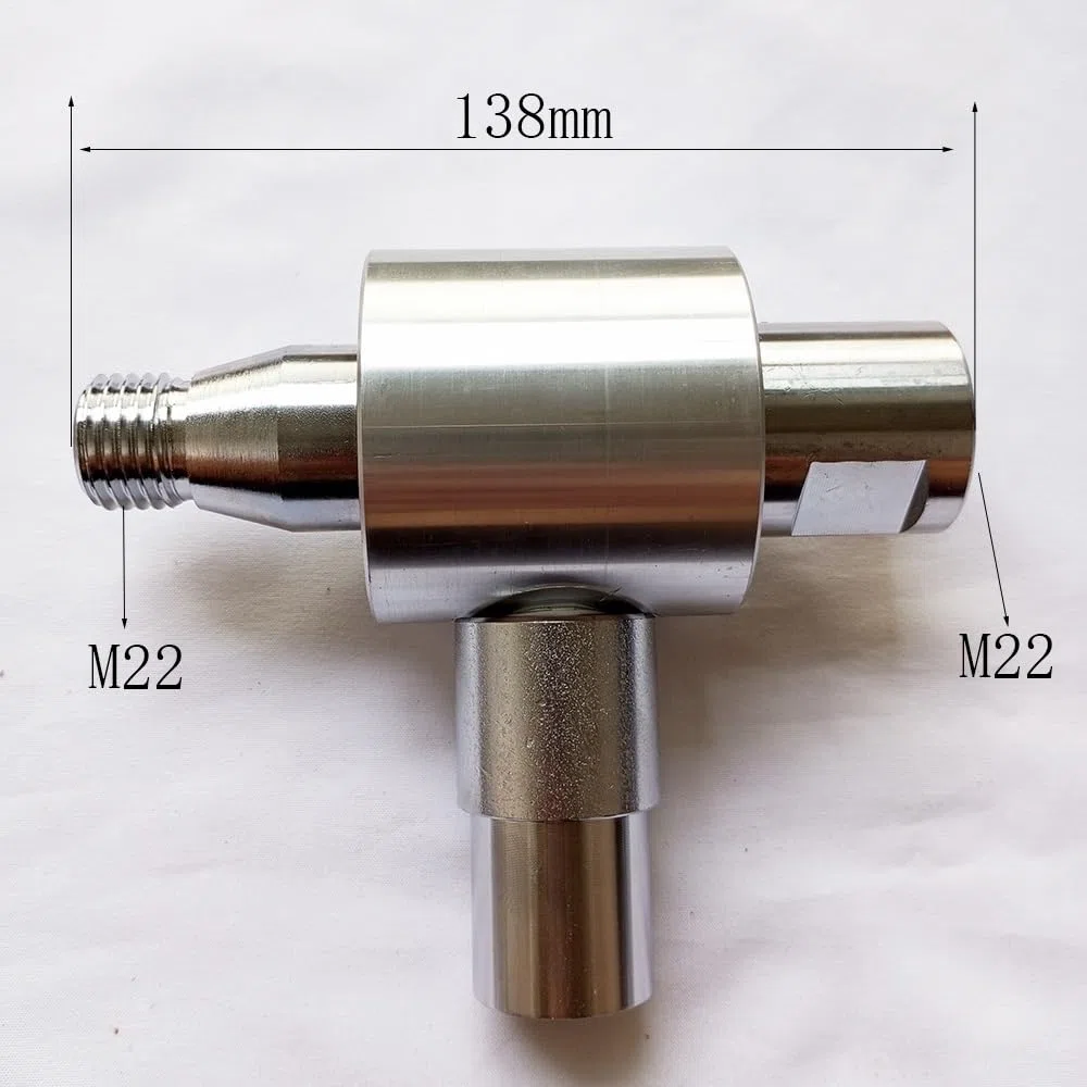 Adattatore filettato da 1 pz for punte diamantate da trapano diamantato Filettatura maschio da M22 a femmina M22 con connettore giunto for raccolta polvere(Metal shell)