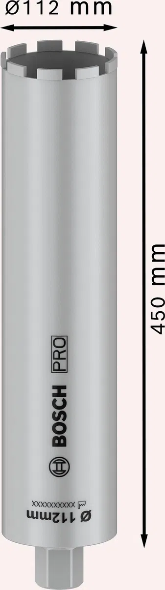 PRO Core Cutter wet, 112x450 mm, 1 1/4" UNC