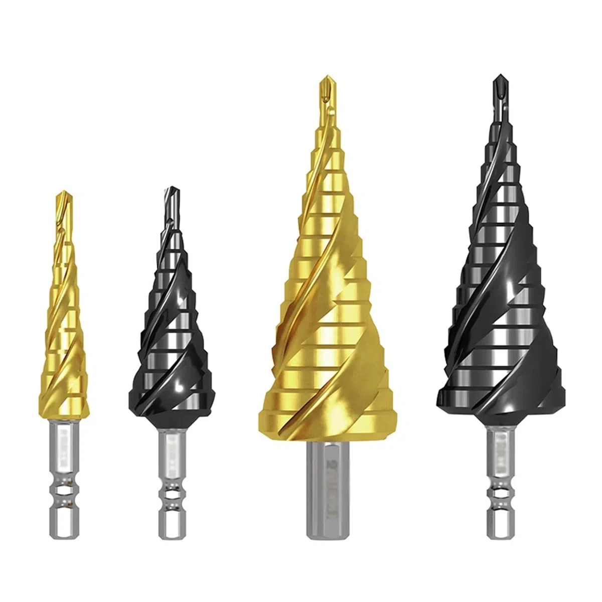 Pagoda Drill Cobalto Grado Industriale TiAlN Acciaio Inox Alesatura Trapano ...(9 steps 4-20mm)