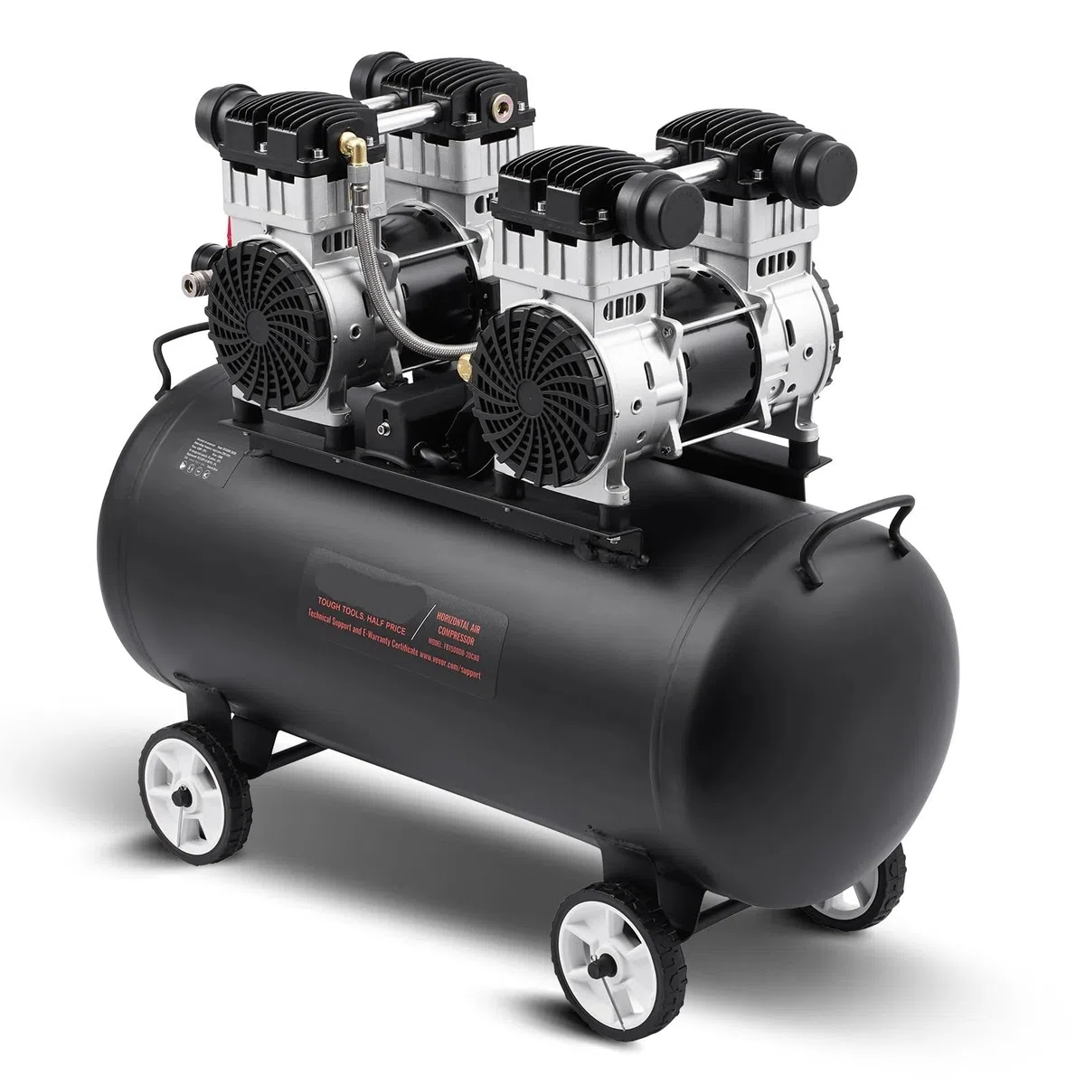 Compressore d'Aria Compressore d'Aria Pompa Portatile silenziosa for compressore Senza Olio da 2650 W for Il gonfiaggio dei Pneumatici for riparazioni Automatiche(8Л)