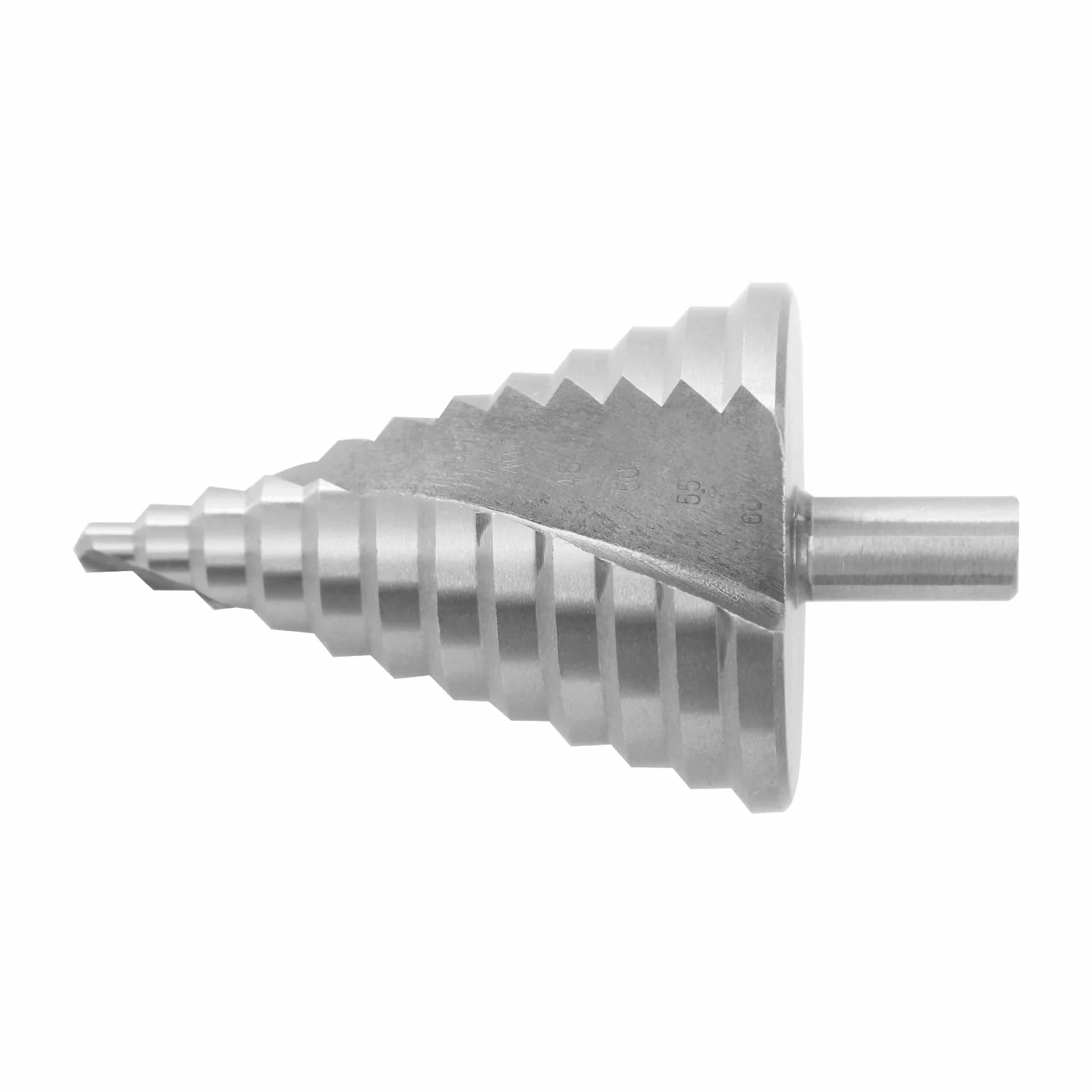 Fresa a gradini professionale, 6 – 60 mm, HSS titanio, fresa conica, per metallo, acciaio inossidabile, legno, plastica, plexiglass