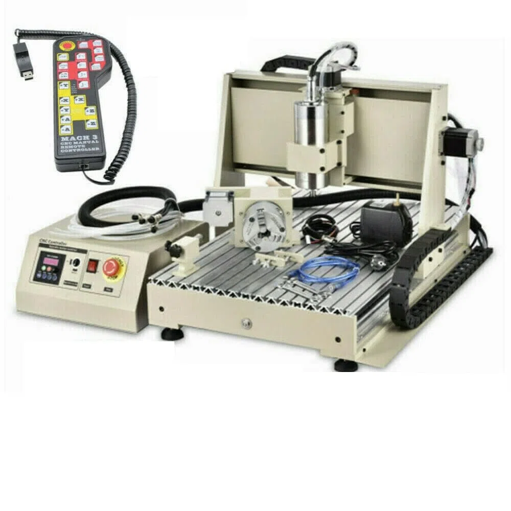 Fresatrice CNC, router in metallo, fresa USB, per incisione, 4 assi, 1,5 KW, mini router fai da te