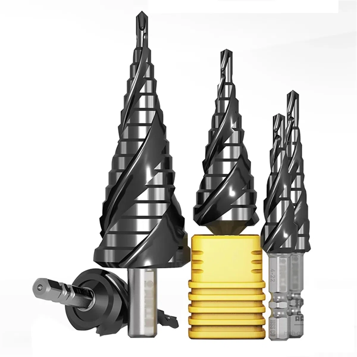 Pagoda Drill Cobalto Grado Industriale TiAlN Acciaio Inox Alesatura Trapano ...(9 steps 4-20mm)