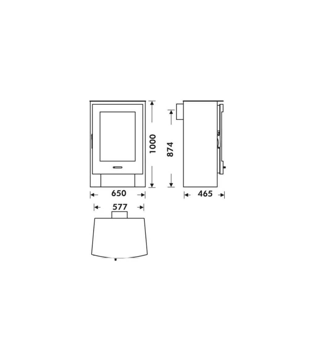 stufa a legna 12,4 KW riscaldamento 380 m3 EcoDesign NEVADA