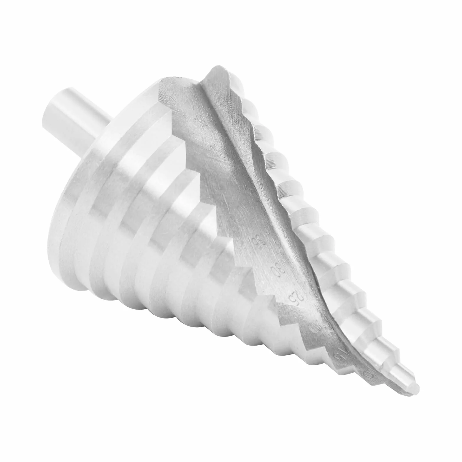 Fresa a gradini professionale, 6 – 60 mm, HSS titanio, fresa conica, per metallo, acciaio inossidabile, legno, plastica, plexiglass