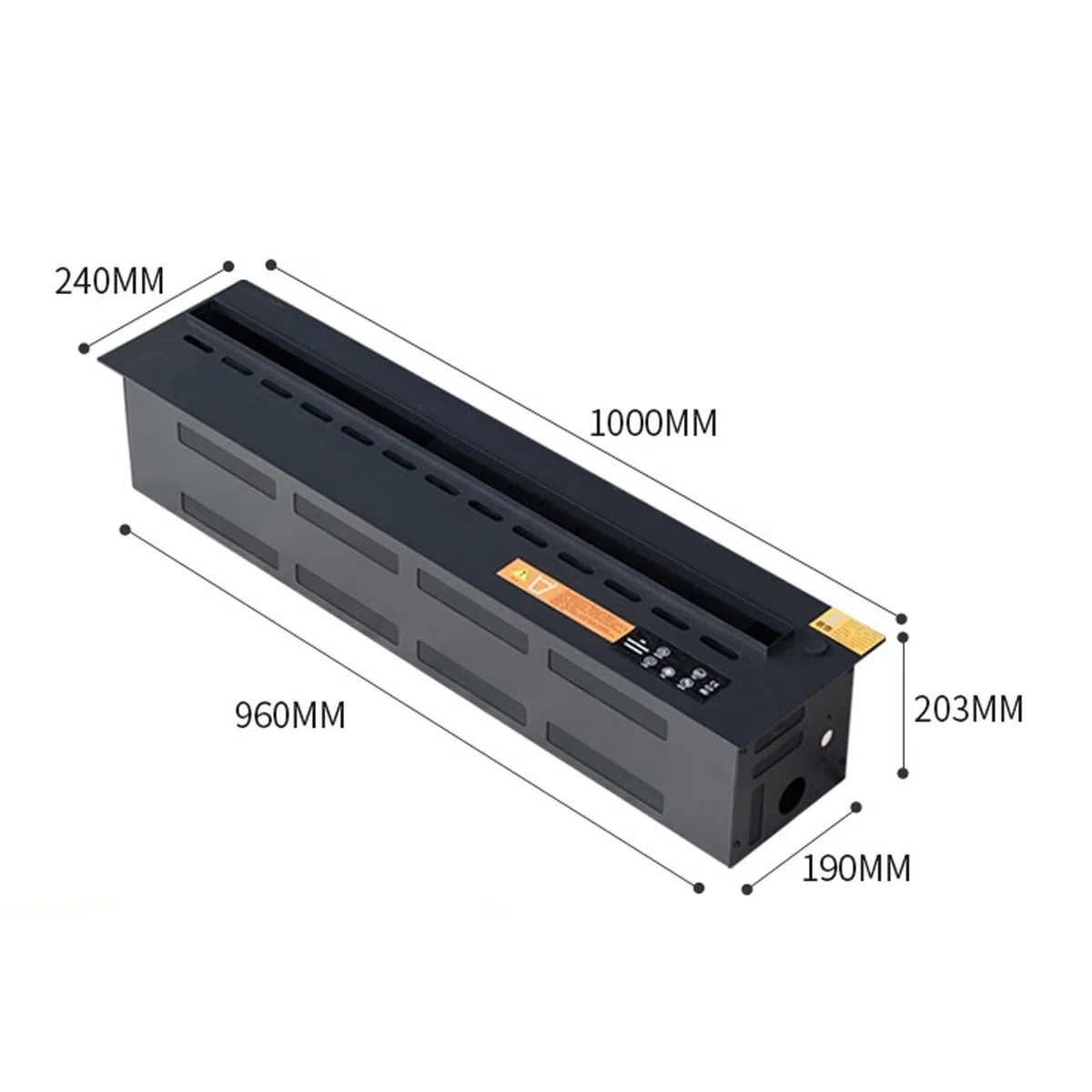 Camino da tavolo Simulazione Fiamma elettrico INSERT SIMULAMENTO Simulazione Fiamma 3D DECORAZIONE DEL CAMPORE FINUZIONE SENZA SENZA CORSO, UMIDIFICATORE A VAGO Camino a vapore acqueo(L 100cm)
