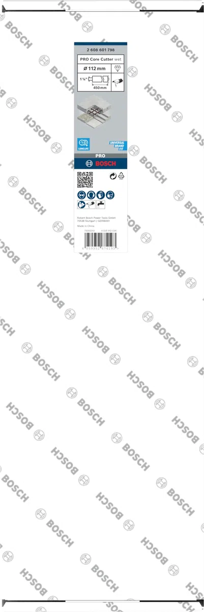 PRO Core Cutter wet, 112x450 mm, 1 1/4" UNC